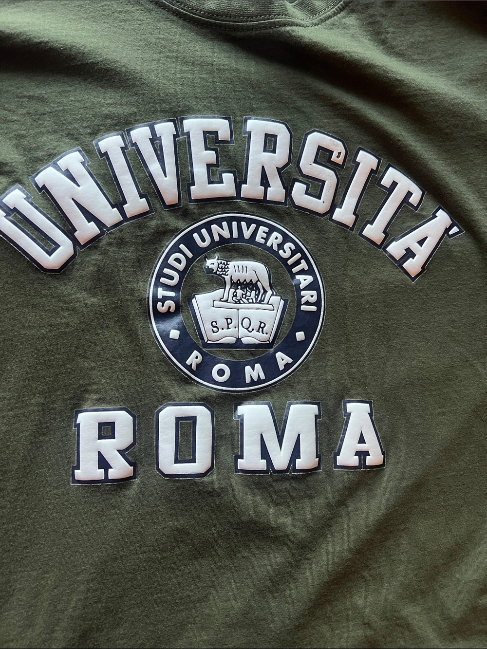 Università Roma Logo Tee - Dark Green - Picture 3 of 5